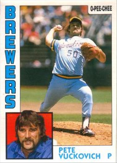 1984 O-Pee-Chee Baseball Cards 313     Pete Vuckovich